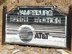 View of Jamesburg Earth Station ATT Sign - August 2014