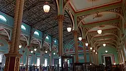 View of the ornate ceilings from the upper storey
