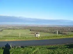 View looking north from Walbury Hill Car Park