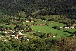 View of the village of Vikebygd