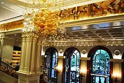 Interior of the lobby (originally the Villard Houses' center wing), facing the courtyard