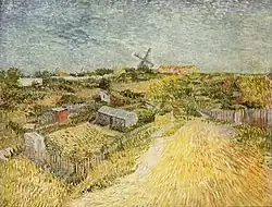 Vegetable Gardens in Montmartre: La Butte Montmartre 1887 Stedelijk Museum, Amsterdam (F350)