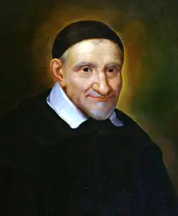 Seventeenth-century portrait of Vincent de Paul, painted by Simon François de Tours