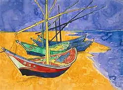 Vincent van Gogh: Fischerboote in Saintes-Marie today Eremitage, St. Petersburg