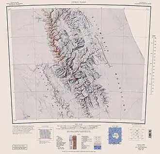 Central and southern Sentinel Range, USGS map