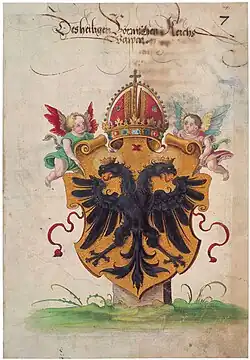 Imperial arms by Virgil Solis (c. 1540)