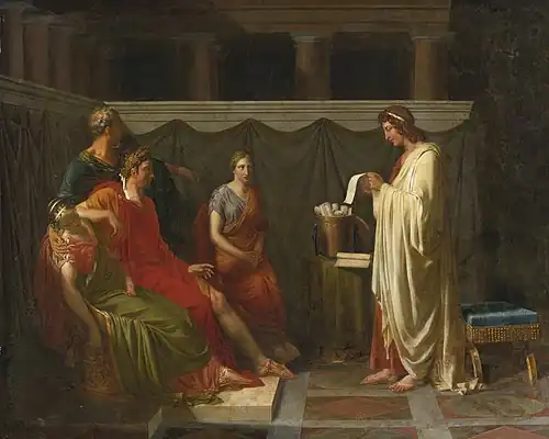 Virgil Reading his Aeneid to Augustus by Jean-Bruno Gassies