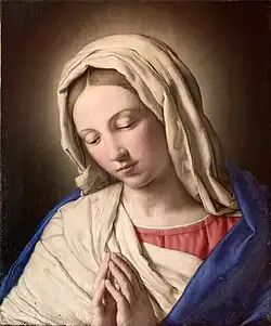 The Virgin in Prayer, Private Collection. 47 x 38.5 cm.