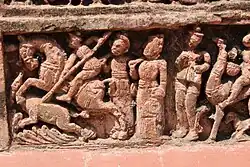 Terracotta panel in Vishnu temple.