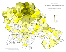 Hungarians in Vojvodina, Serbia (according to the 2002 census)