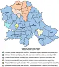 Religious map of Vojvodina by municipalities, 2002
