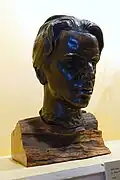 Bust of W. B. Yeats by Power (1918) Displayed in the Harry Ransom Center, University of Texas at Austin, USA.
