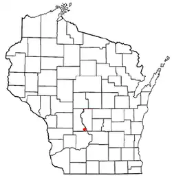 Location of Lyndon, Wisconsin