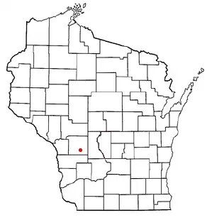 Location of Wilton (town), Wisconsin