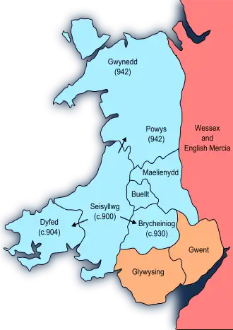 Wales in 10th century