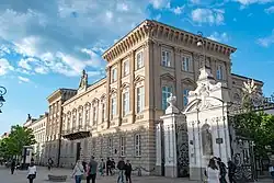 Uruski Palace in Warsaw, inherited in 1931 from Countess Maria Uruska, youngest child of Count Seweryn Uruski, Sas coat of arms (1817–1890); the palace now forms the University of Warsaw