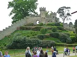 Winding path up the Norman mound