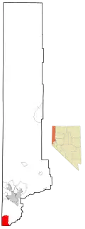 Location of Incline Village, Nevada