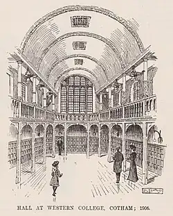 Western College, Bristol, Hall, 1906