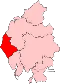 A medium constituency in the west of the county.
