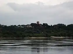 Panorama of Gorzędziej from the Vistula river
