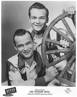 Teddy (left) and Doyle Wilburn in 1954
