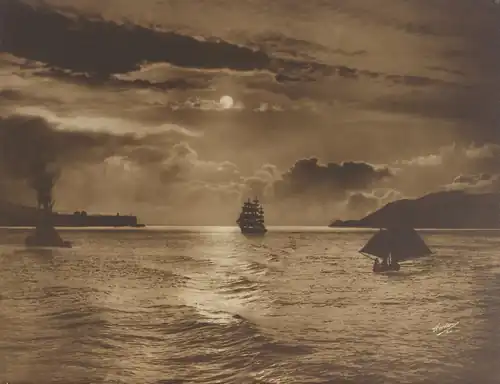 Ships on the bay, c. 1915