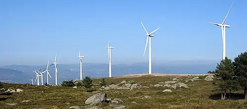Image 50A wind farm in a mountainous area in Galicia, Spain (from Wind farm)