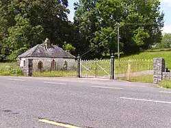 Gatehouse and gate of Woodbrook House