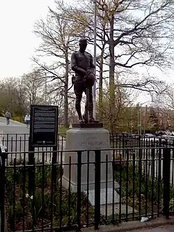 Statue at Doughboy Park in Woodside, Queens