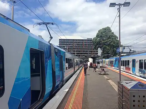 X'Trapolis train at Glen Waverley railway station, Melbourne.