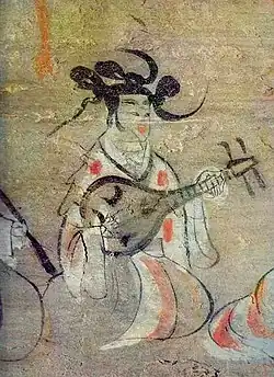 Lute in China, 384–441 AD