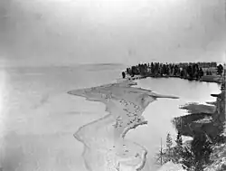 Yellowstone Lake's outlet (1871)