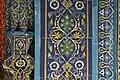 Black-line tiles decorating the mihrab