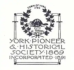 York Pioneers moving Scadding Cabin