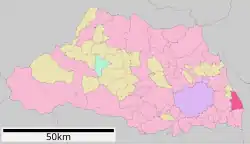 Location of Yoshikawa in Saitama Prefecture