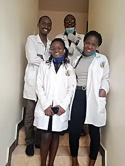 Young Medical doctors at Mbarara University Medical School