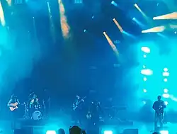 Yusupha Ngum and the Affia Band performing in 2021