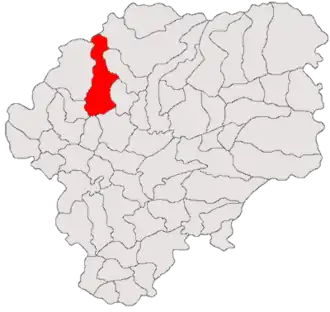Location in Bistrița-Năsăud County