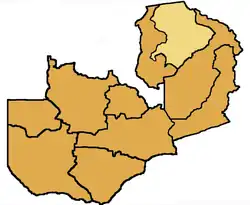 The Northern Province of Zambia which is the territory of the Archdiocese of Kasama