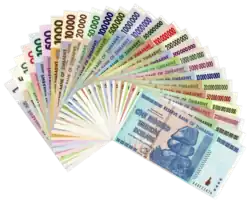 Banknotes of the third Zimbabwean dollar