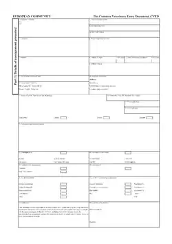 Example of a blank CVED.